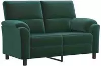 vidaXL Sofa Dunkelgr&uuml;n 154 x 85 x 93 cm Samt