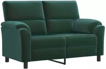 vidaXL Sofa Samt dunkelgr&uuml;n 154x85x93cm