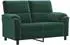 vidaXL Sofa Samt dunkelgrün 154x85x93cm