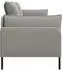 vidaXL 3-Sitzer-Sofa hellgrau, Samt, 222x81x89cm