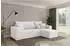 ALTDECOR SENO-L Ecksofa mit Schlaffunktion, Bouclé, weiß, 249x139x85cm (800002085436)