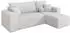 ALTDECOR SENO-L Ecksofa mit Schlaffunktion, Bouclé, weiß, 249x139x85cm (800002085436)