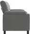 vidaXL Sofa dunkelgrau, Samt, 174x85x93cm