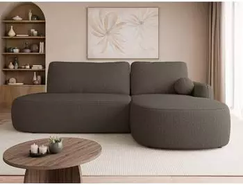 Mirjan24 Loridu O Premium Ecksofa L-Form, Schlaffunktion, Bettkasten, wenge, 274x174cm