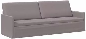 vidaXL 3-Sitzer Sofa Stoff taupe 220x81x82cm