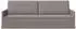 vidaXL 3-Sitzer Sofa Stoff taupe 220x81x82cm