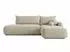 Sofnet NETO Ecksofa L-Form mit Schlaffunktion & Bettkasten, Bouclé, beige