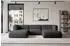 ALTDECOR Mira-U1 Wohnlandschaft U-Form Velours schwarz 317x179x70cm (800002004116)
