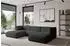 ALTDECOR Mira-U1 Wohnlandschaft U-Form Velours schwarz 317x179x70cm (800002004116)