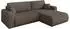 ALTDECOR BERY-L Ecksofa mit Schlaffunktion Bouclé braun 276x193x88cm (800002086014)