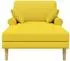 vidaXL Chaiselongue hellgelb, Stoff