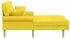 vidaXL Chaiselongue hellgelb, Stoff