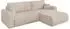 ALTDECOR BERY-L Ecksofa mit Schlaffunktion L-Form, beige, 276x193x88cm (800002086017)