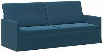 vidaXL 3-Sitzer Sofa blau 190x81x82cm, Samt