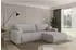 ALTDECOR BERY-L Ecksofa mit Schlaffunktion, Bouclé, hellgrau, 276x193cm