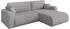 ALTDECOR BERY-L Ecksofa mit Schlaffunktion, Bouclé, hellgrau, 276x193cm