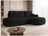 Mirjan24 Loridu O Premium Ecksofa L-Form mit Schlaffunktion & Bettkasten, schwarz, 274x174cm (800002079907)