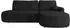 Mirjan24 Loridu O Premium Ecksofa L-Form mit Schlaffunktion & Bettkasten, schwarz, 274x174cm (800002079907)