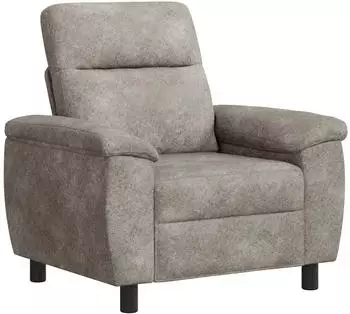 vidaXL Sofa hellgrau 95x90x95cm Kunstwildleder