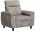 vidaXL Sofa hellgrau 95x90x95cm Kunstwildleder