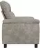 vidaXL Sofa hellgrau 95x90x95cm Kunstwildleder