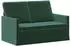 vidaXL 2-Sitzer Sofa dunkelgrün, Samt, 130x81x82cm