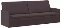 vidaXL 3-Sitzer Sofa Dunkelbraun 220 x 81 x 82 cm Stoff