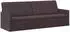 vidaXL 3-Sitzer Sofa dunkelbraun, Stoff, 220x81x82cm