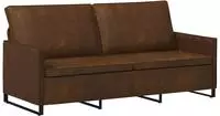 vidaXL 3-Sitzer Sofa Braun 190 x 81 x 82 cm Kunstwildleder