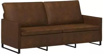 vidaXL 3-Sitzer Sofa braun Kunstleder 190x81x82cm