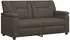 vidaXL Sofa grau, Kunstleder, 171x85x93cm