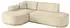 ALTDECOR MARI-L1-v1 Ecksofa L-Form, Velours, beige (800001931742)