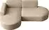 WFL GROUP Hana Ecksofa L-Form 3-Sitzer, Bouclé, dunkelbeige (800002100714)