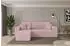ALTDECOR SENO-L Ecksofa mit Schlaffunktion, Cord, rosa, 249x139x85cm (800002085873)