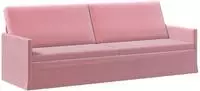 vidaXL 3-Sitzer Sofa Rosa 220 x 81 x 82 cm Samt (V)