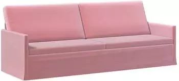 vidaXL 3-Sitzer Sofa rosa, Samt, 220x81x82cm
