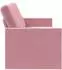 vidaXL 3-Sitzer Sofa rosa, Samt, 220x81x82cm