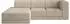 Selsey Novals Ecksofa L-Form, 4-Sitzer, Bouclé hellbeige, Ottomane links (278x168cm)