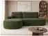 Mirjan24 Loridu O Premium Ecksofa L-Form mit Schlaffunktion & Bettkasten, grün, links (800002079915)