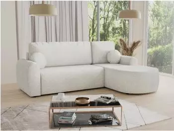 Sofnet Jazz Ecksofa mit Schlaffunktion, Bettkasten, Boucl&eacute;, L-Form