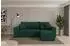 ALTDECOR SENO-L Ecksofa mit Schlaffunktion Velours grün 249x139x85cm (800002085434)