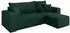ALTDECOR SENO-L Ecksofa mit Schlaffunktion Velours grün 249x139x85cm (800002085434)