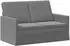 vidaXL 2-Sitzer Sofa dunkelgrau, Samt, 130x81x82cm