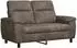 vidaXL Sofa dunkelgrau 158x90x95cm Kunstwildleder (42040939)