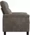 vidaXL Sofa dunkelgrau 158x90x95cm Kunstwildleder (42040939)