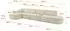 ALTDECOR MARI-L3-v3 Ecksofa L-Form Velours ecru (800001704179)