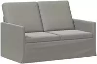 vidaXL 2-Sitzer Sofa Hellgrau 130 x 81 x 82 cm Samt (V)