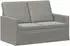 vidaXL 2-Sitzer Sofa hellgrau, Samt, 130x81x82cm