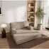 Masseno LADIA Schlafsofa Kordstoff beige (POSO 02)