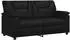 vidaXL Sofa schwarz 171x85x93cm Kunstleder